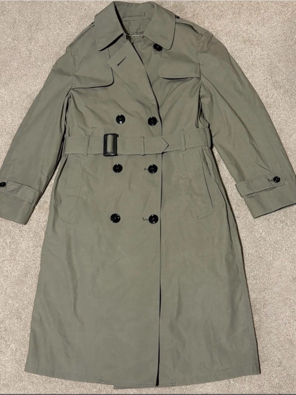 Defense Logistics Agency Valor Collection Military Marine Trench Coat Size 8